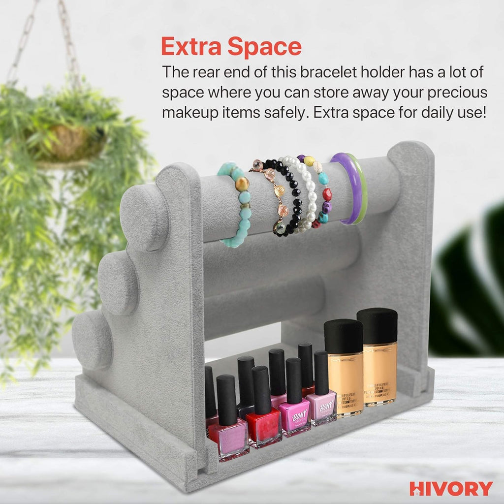 3 Tier Bracelet Holder Stand Gray