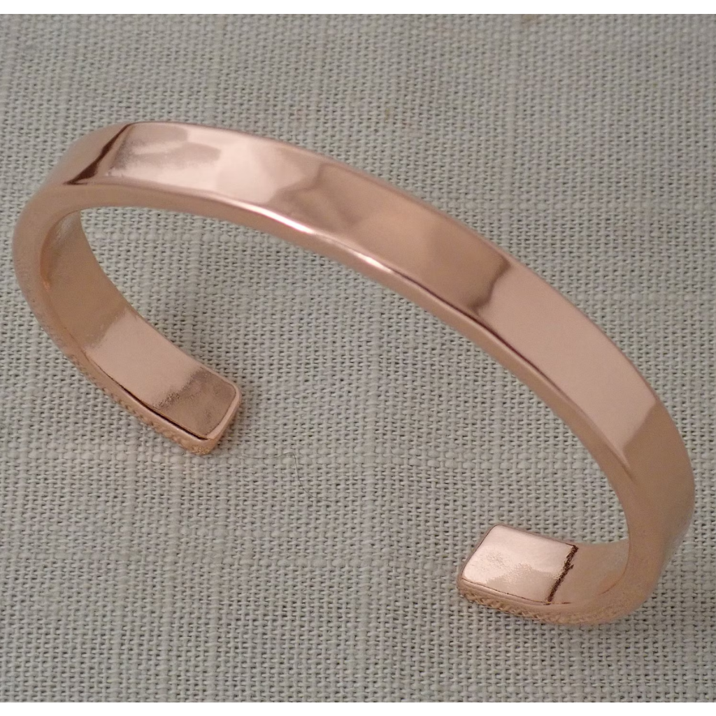 Handmade Solid Copper Hammered Cuff Bracelet,