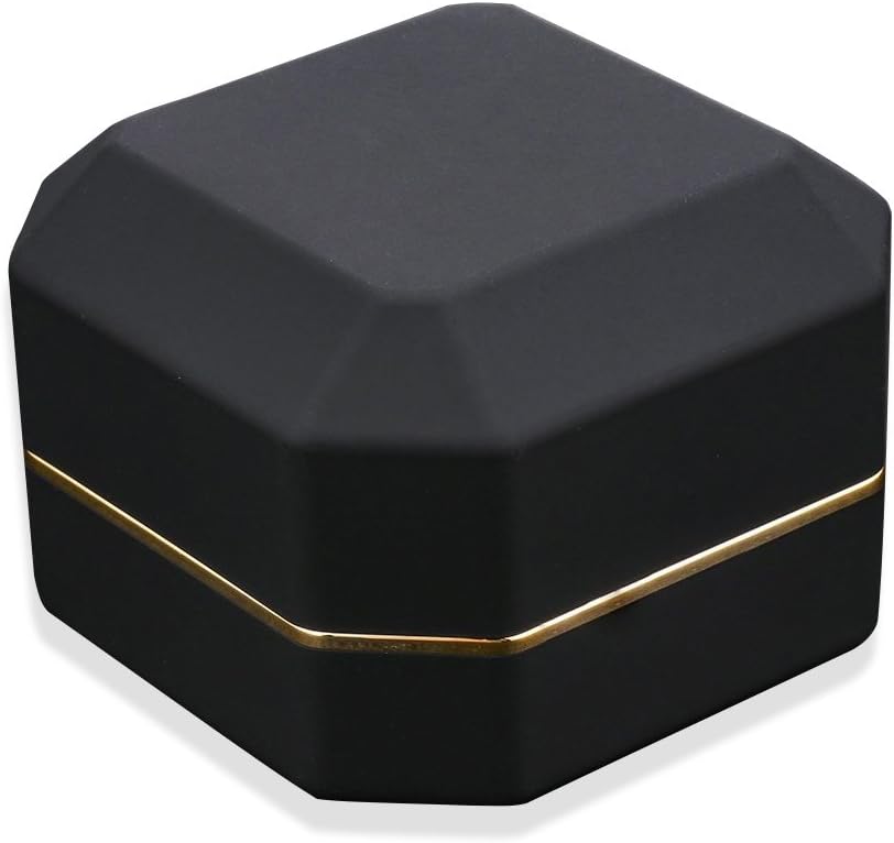 Engagement Wedding Luxury Ring Box with LED Light