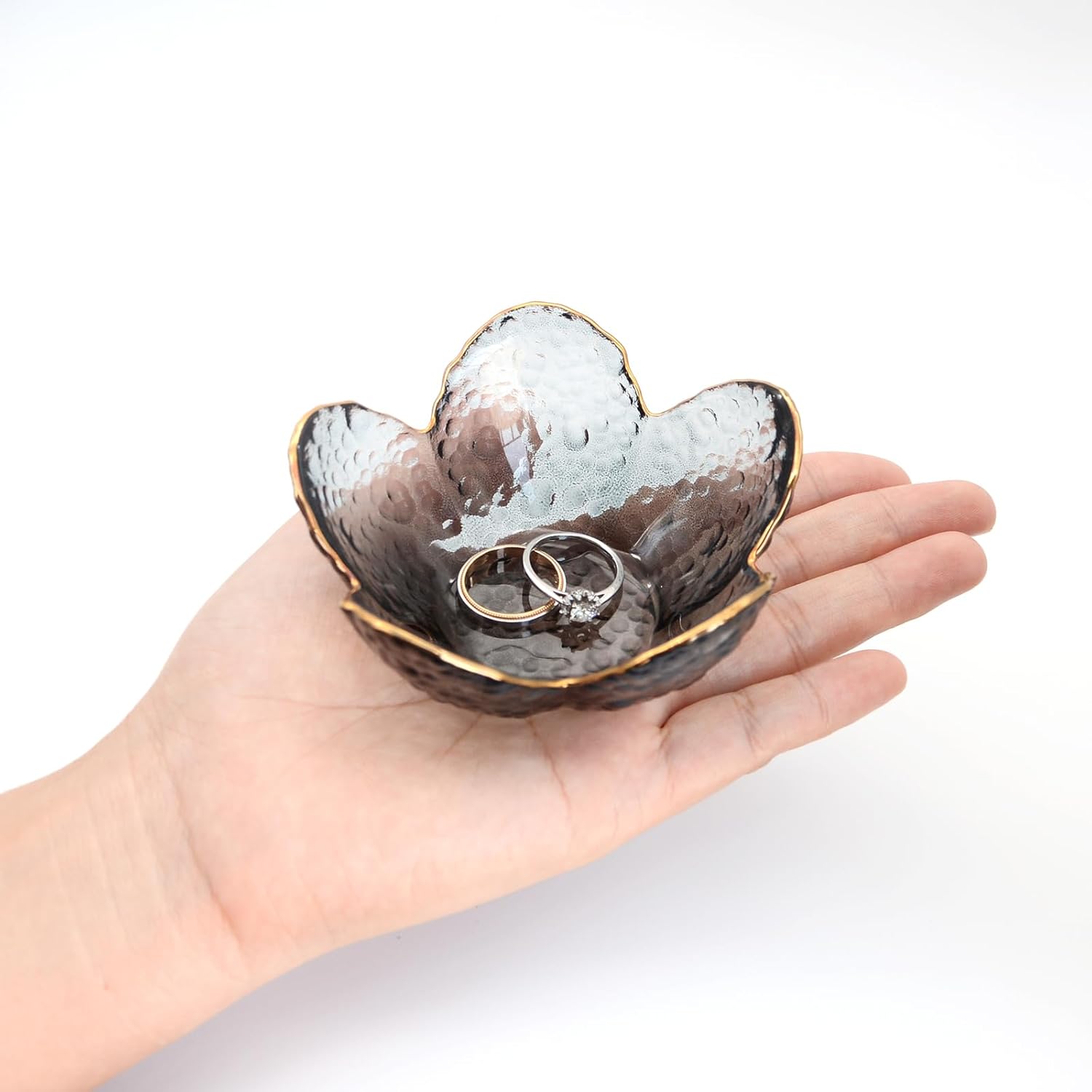 Small Glass Trinket Tray for Rings