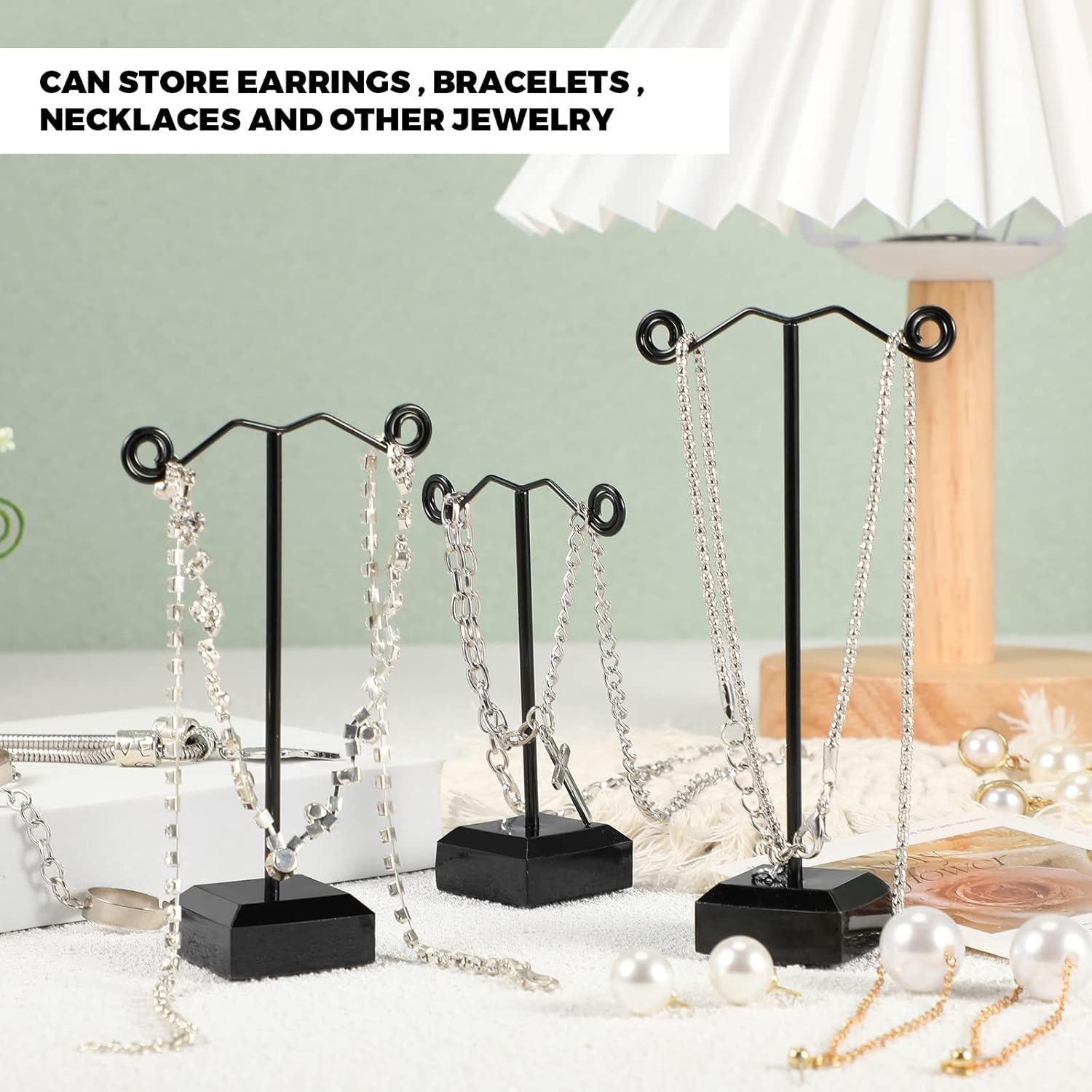 18 Pcs Metal Earring Holder Display Stand