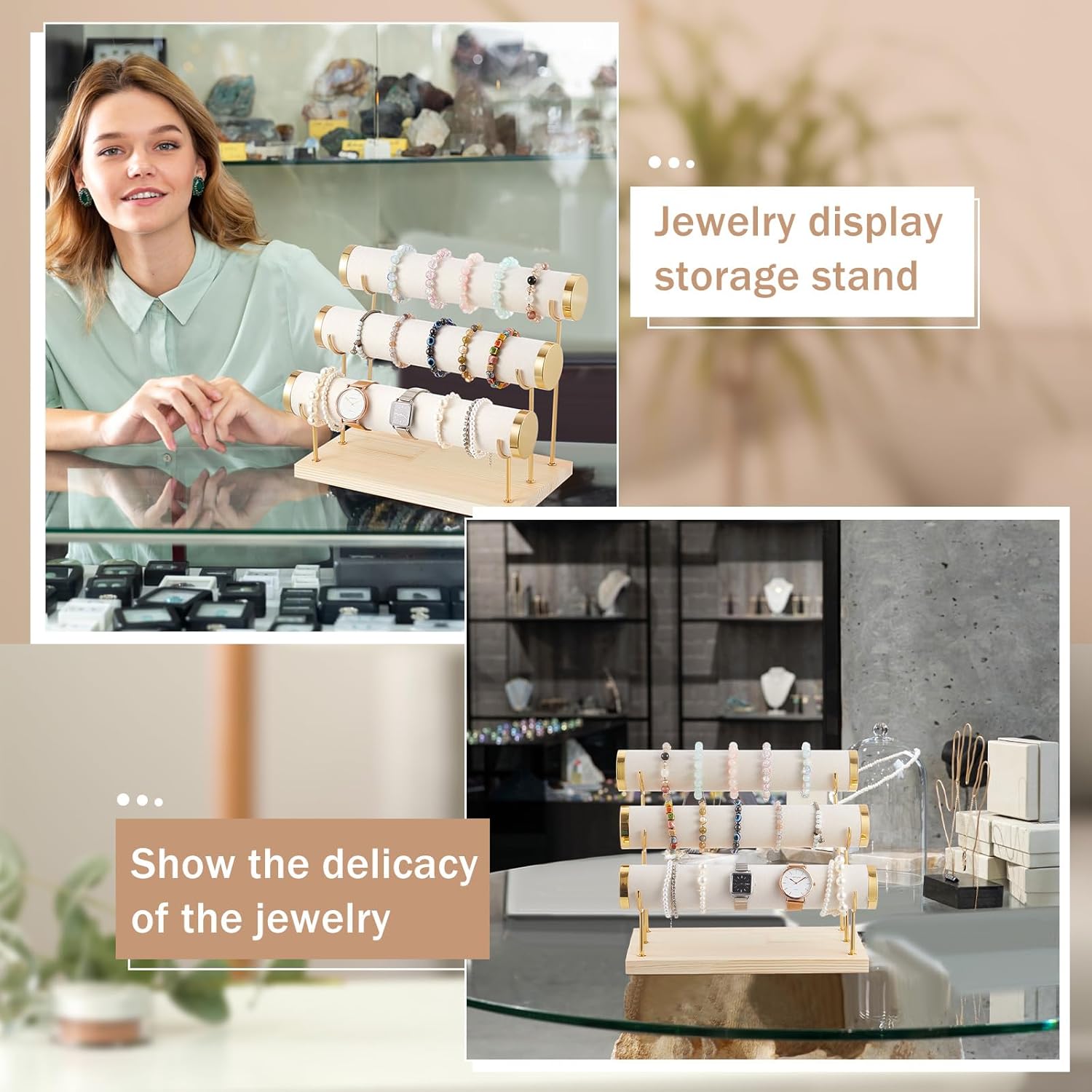 3 Tier Bracelet Holder Jewelry Storage Stand