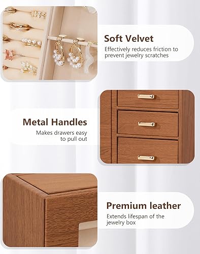 Large Jewelry Box/Organizer/Case with Glass Window