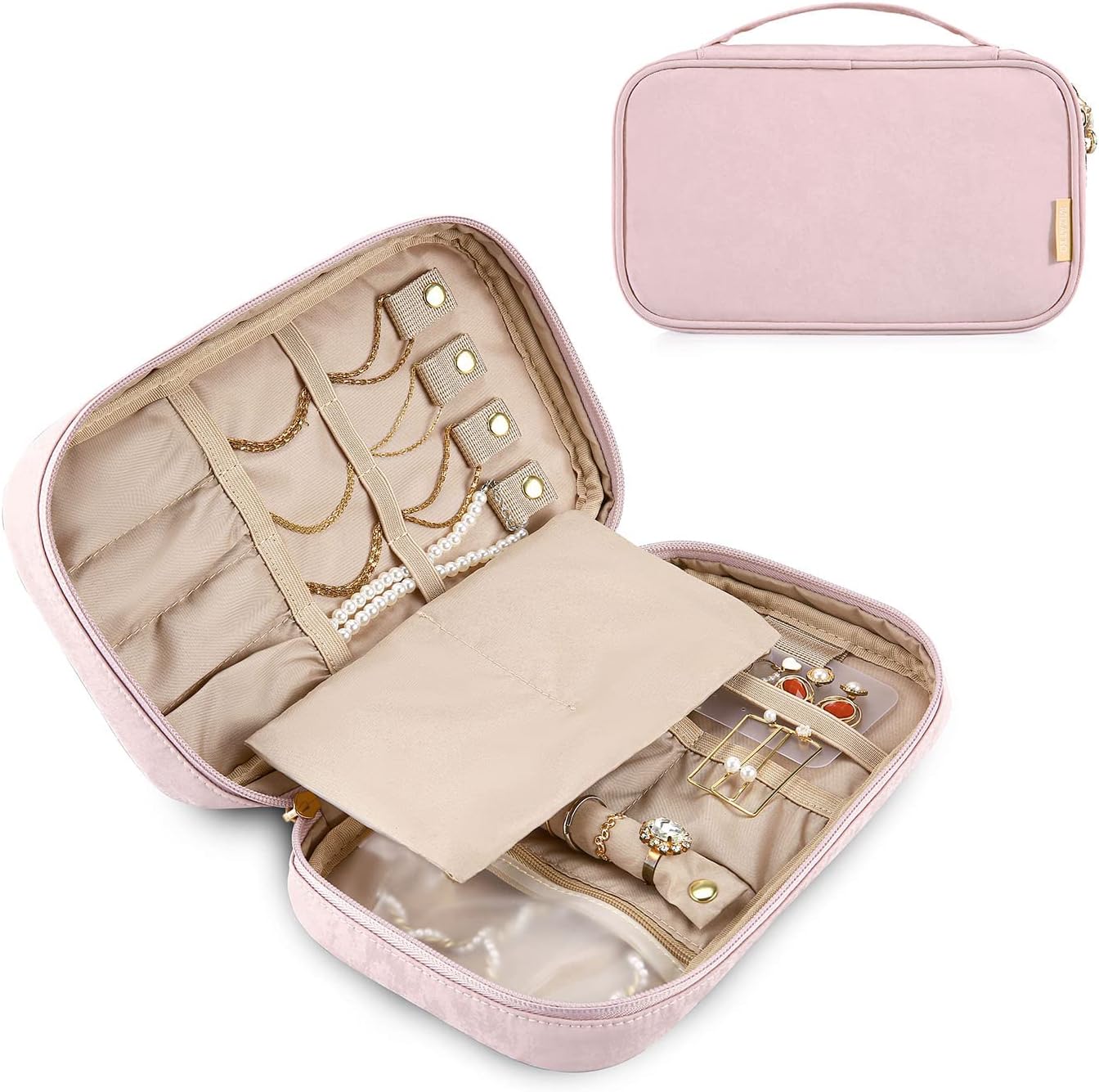 Medium Jewelry Storage Bag with Compartment