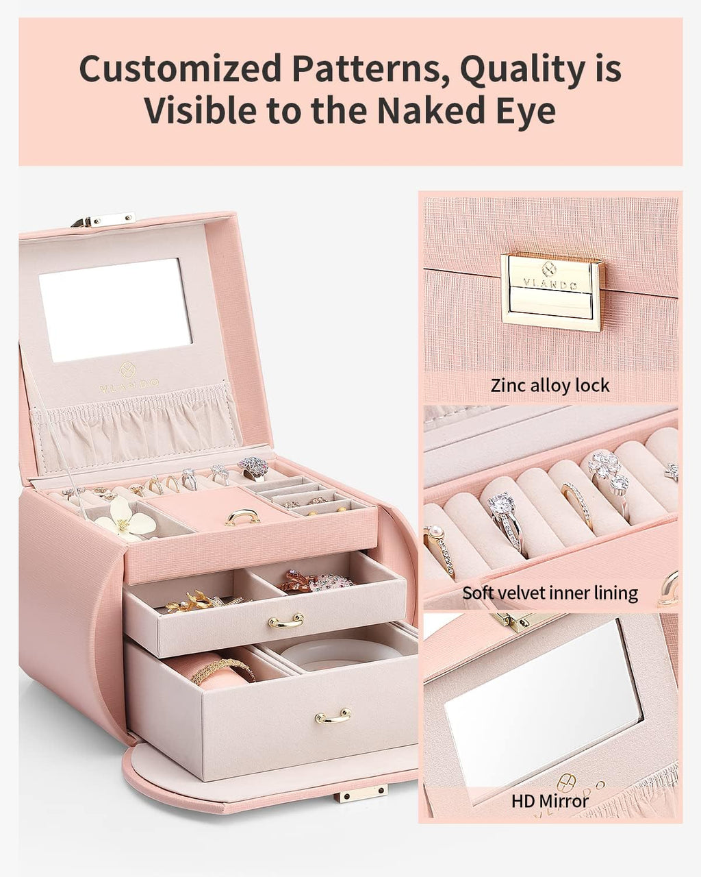 Princess Style Jewelry Box for Girls 12-14