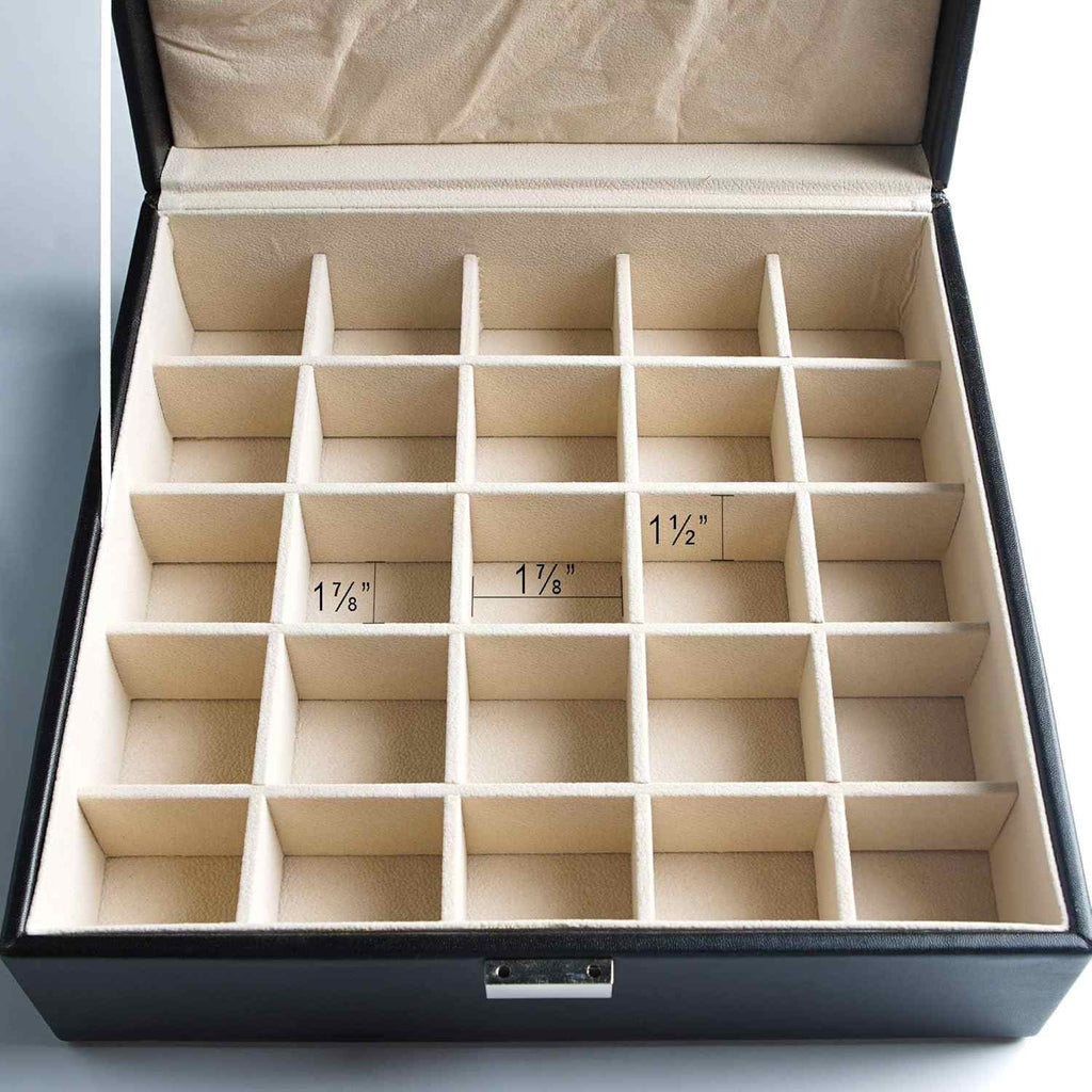 50 Slots Double Layer Earring Organizer Box