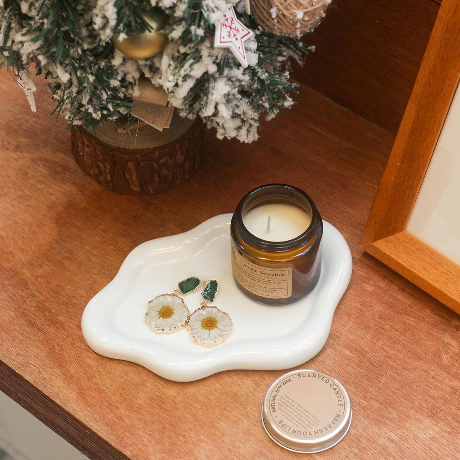 Jewelry Tray Trinket Dish, Decorative Cloud Vanity Key Tray