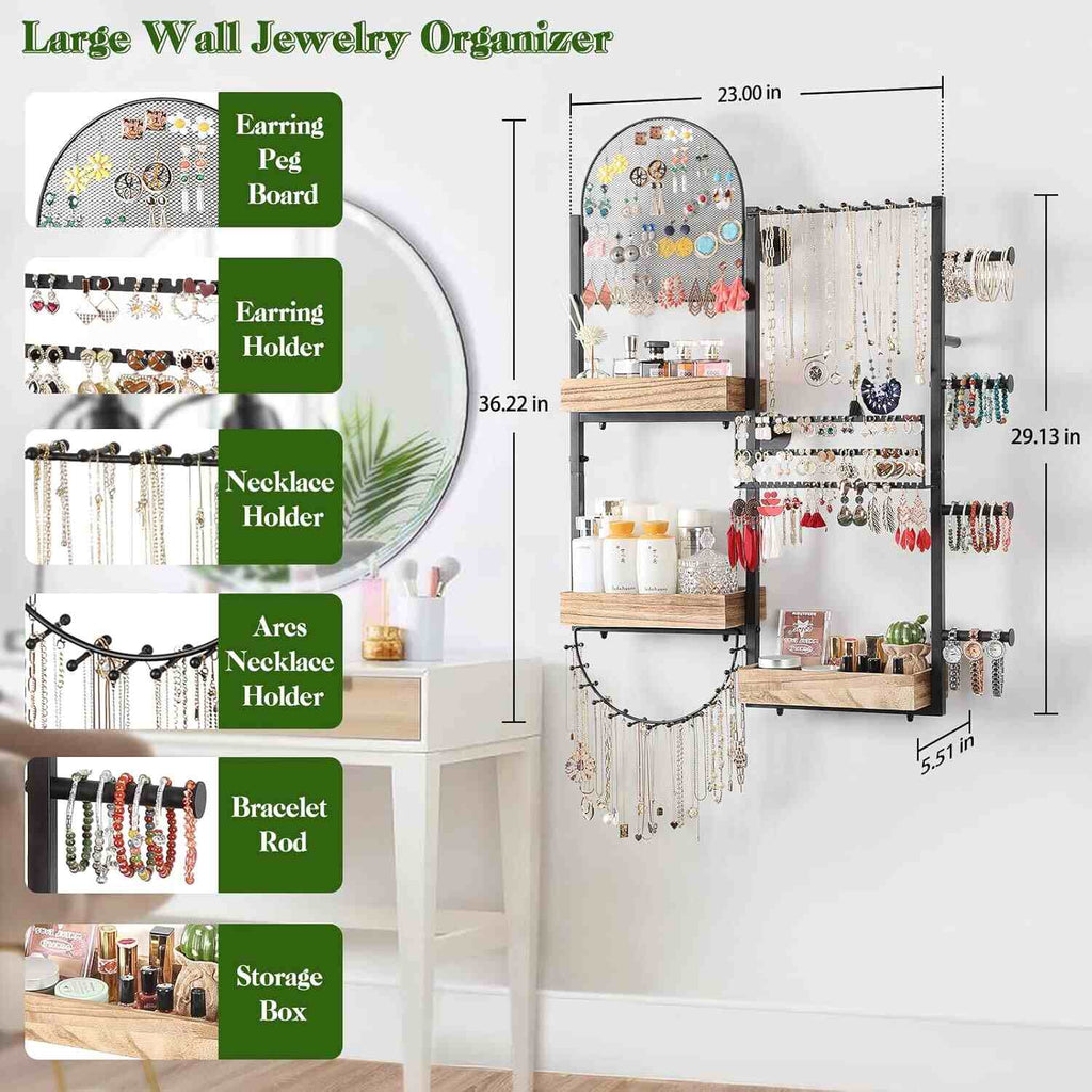 Wall Hanging Jewelry Organizer Large