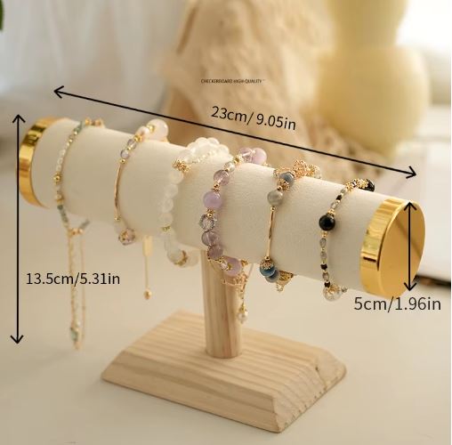 T-bar Jewelry Bracelet Organizer Display Stand