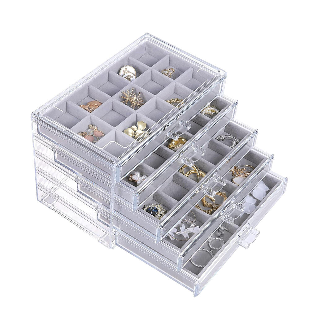 Earring Jewelry Organizer with 5 Drawers