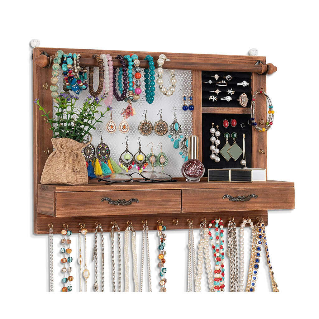 Wall Mounted Jewelry Hanger Display Rack