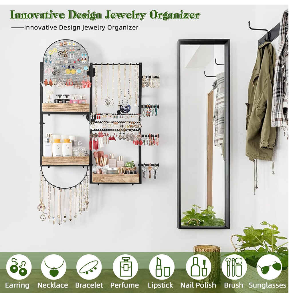 Wall Hanging Jewelry Organizer Large