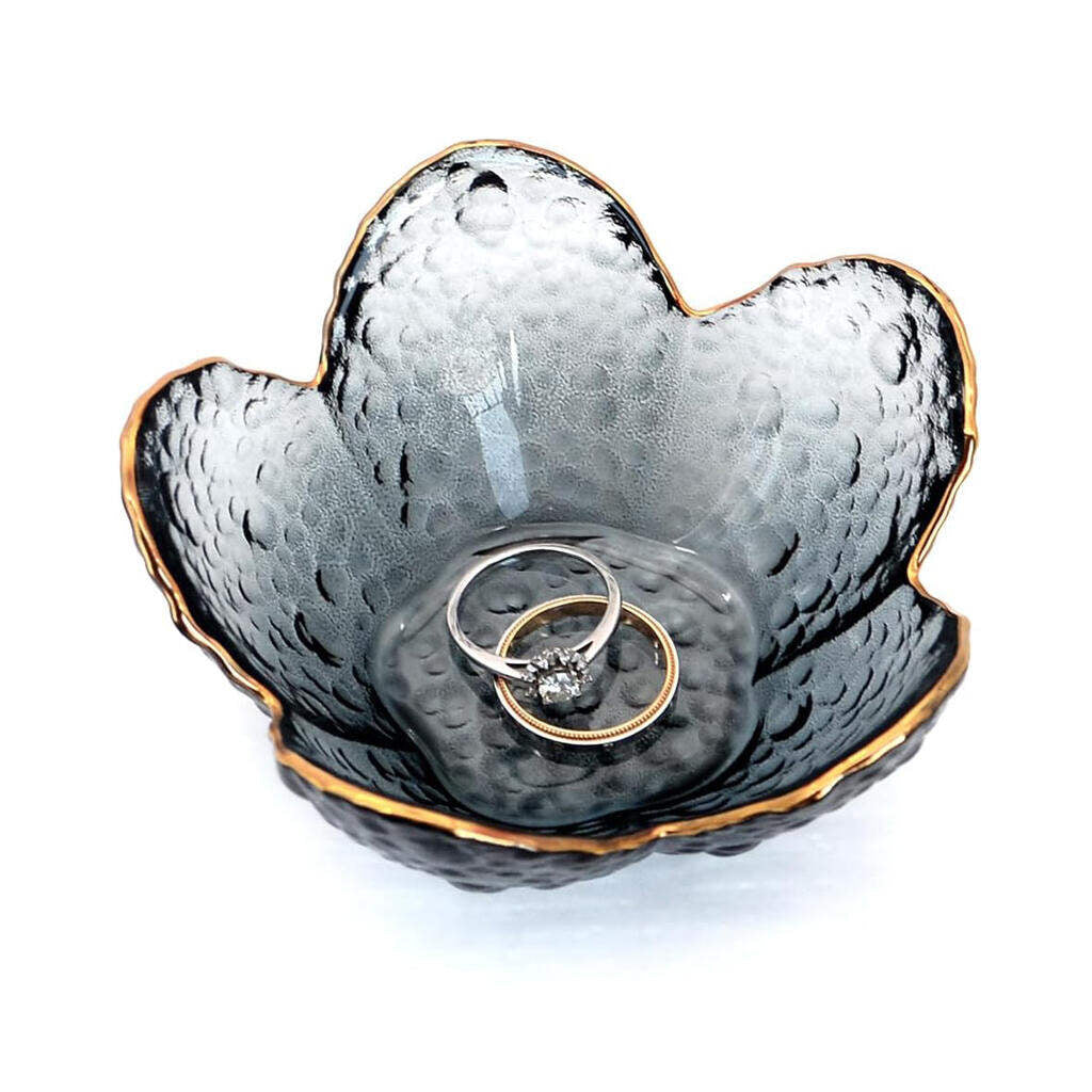 Small Glass Trinket Tray for Rings