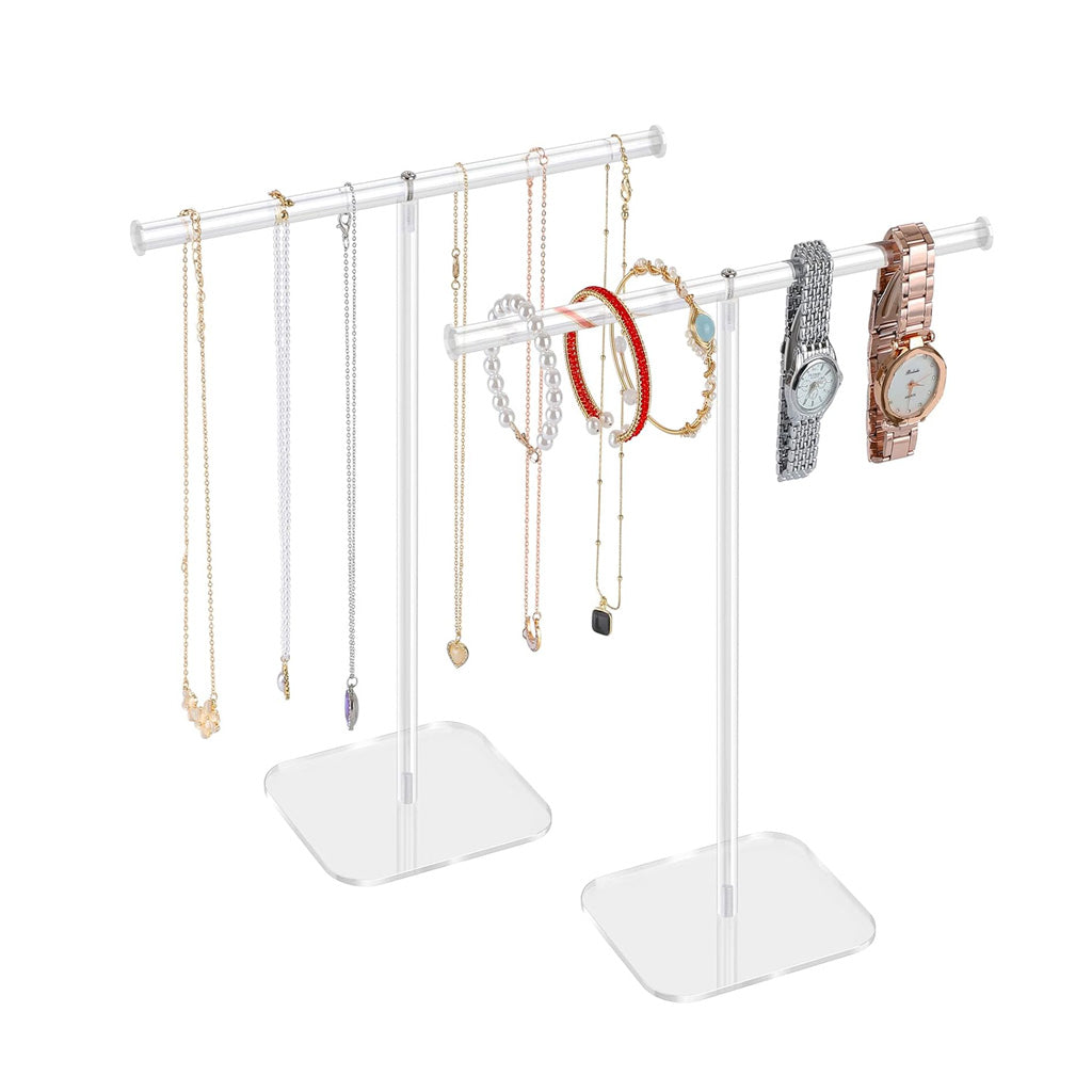 2 Pcs Acrylic Necklace Holder Stand