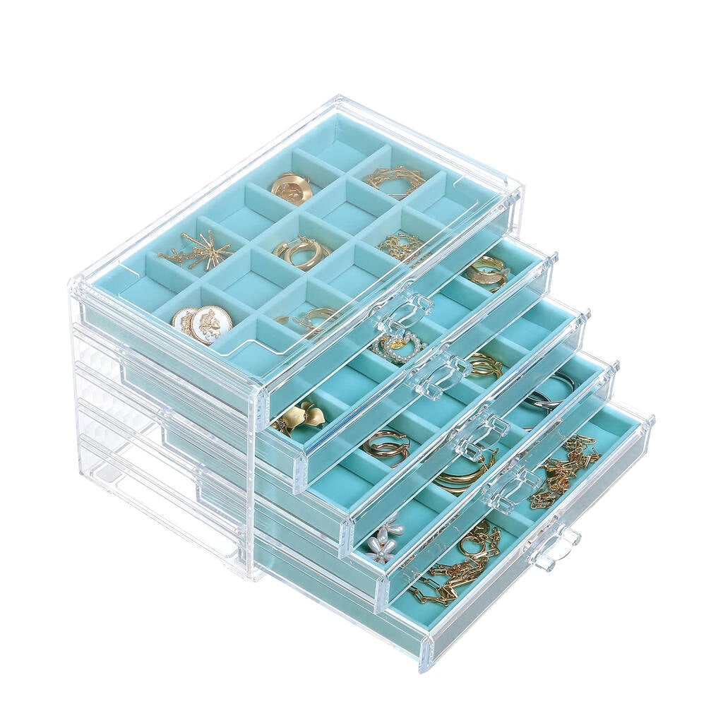 Earring Jewelry Organizer with 5 Drawers