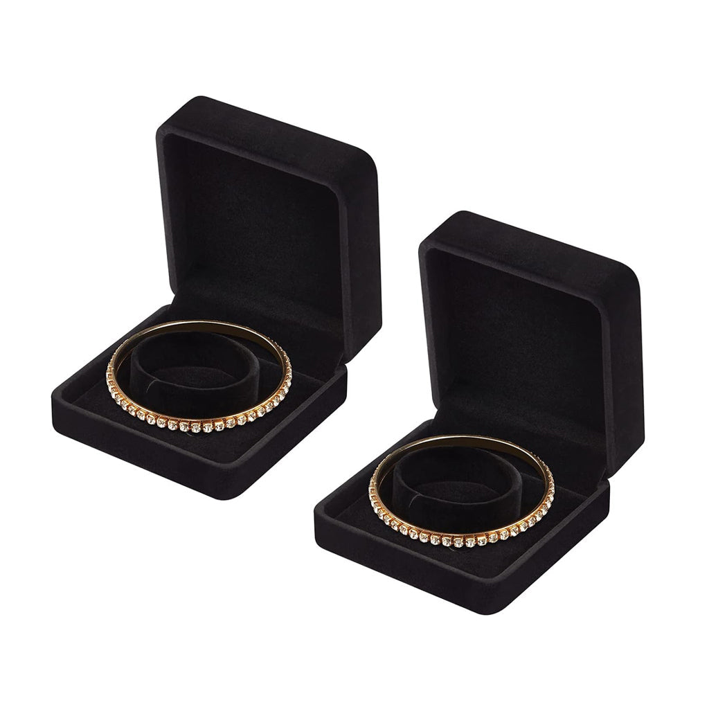 2 Pieces Velvet Bracelet Gift Box
