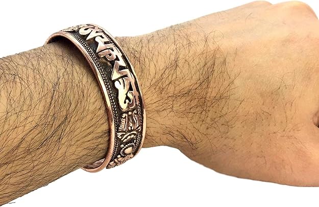 Tibetan Healing Copper Bracelet - Mantra