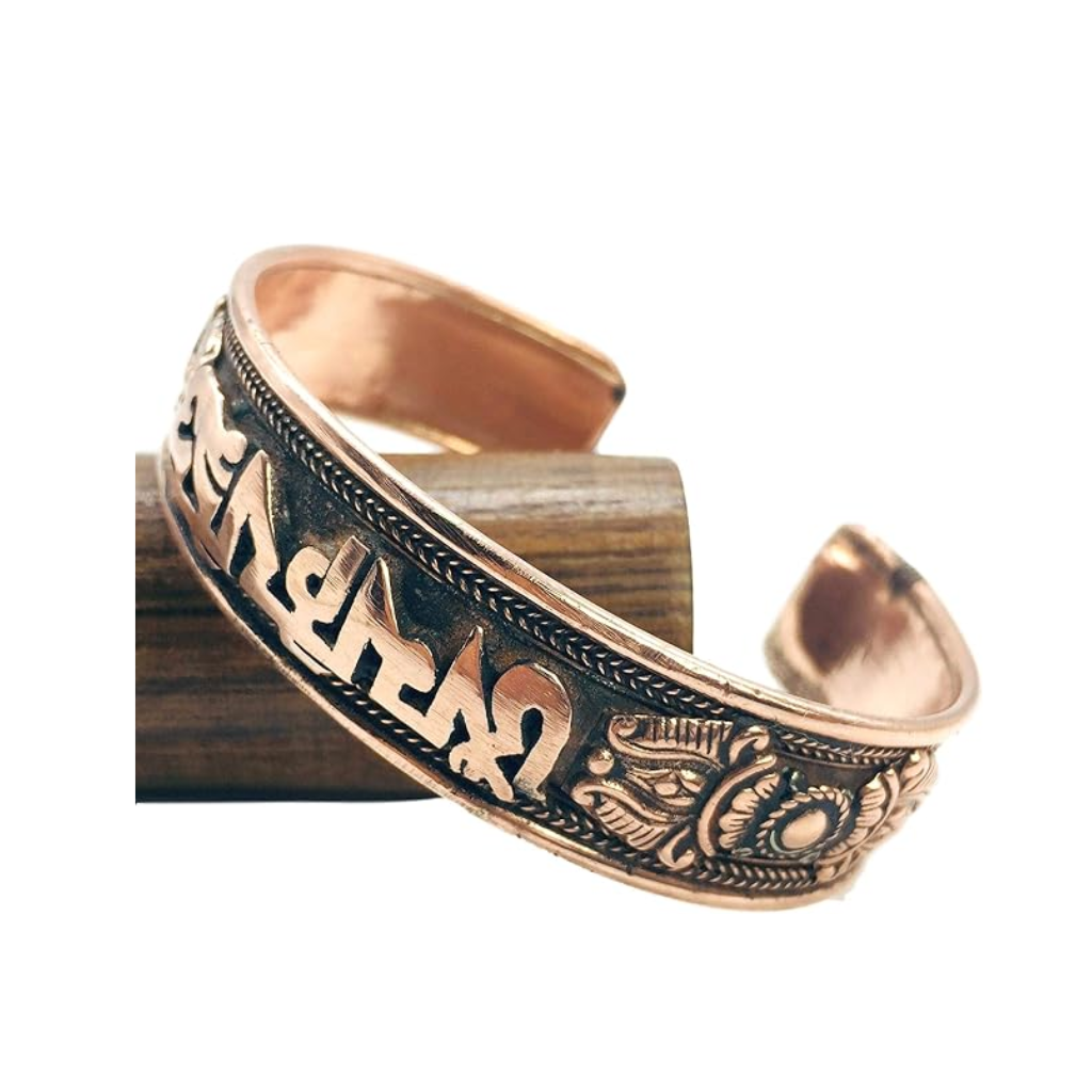 Tibetan Healing Copper Bracelet - Mantra