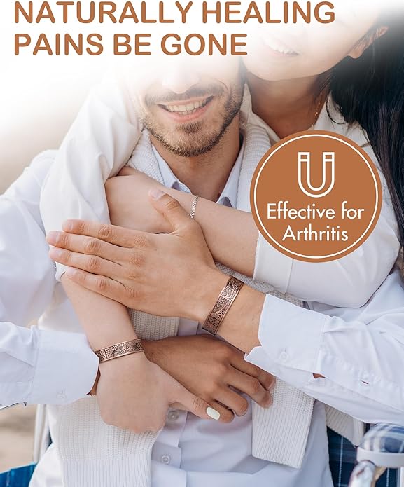 Ultra Strength Magnetic Copper Bracelet for Men & Women
