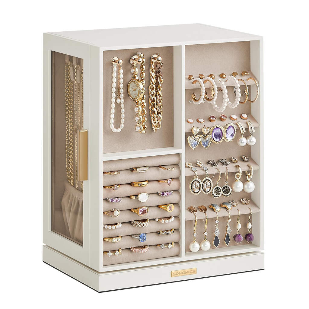 Premium Quality Jewelry Storage Case with 5 Drawers